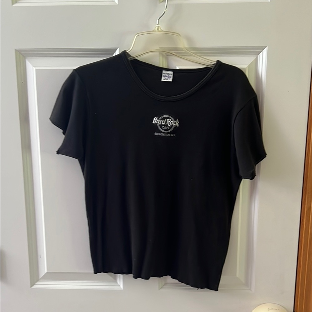 Hard Rock Cafe Black Fitted Short Sleeve Tee